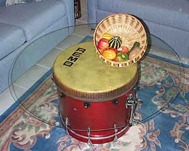 Remo drum in Walfredo Reyes home